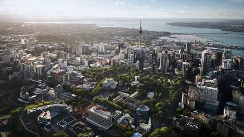 University of Auckland campus and city